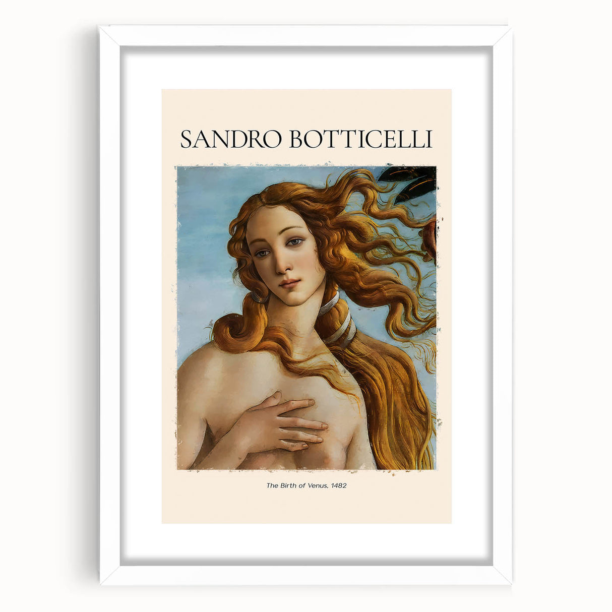 Extra large abstract art print featuring textured swirls in muted earth tones, framed with a white mat.