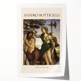 Rolled print of Sandro Botticelli's floral art in muted tones, ideal for art wall dining room or bathroom.
