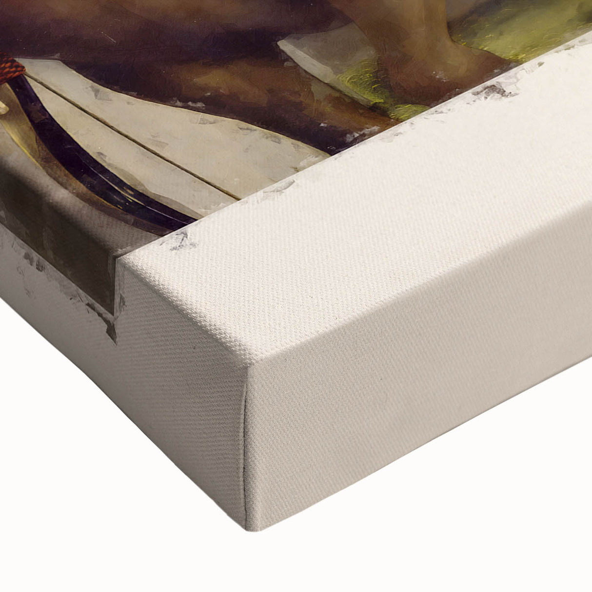 Black and white landscape art painting on a large canvas, featuring a detailed classical scene, suitable for bedroom decor.
