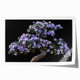 Botanical bonsai tree wall art print showcasing vibrant colors and intricate floral patterns, rolled for easy shipping and display in home decor.