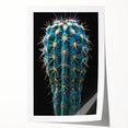 Vibrant botanical wall art print showcasing a colorful cactus design, rolled for easy handling and display, perfect for modern home décor or art enthusiasts.