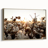 Framed botanical wall art featuring vibrant floral designs on cotton canvas, showcased in a sleek gold frame, ideal for enhancing home decor with nature-inspired elegance.