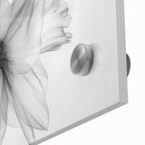 Close-up of a vibrant botanical wall art piece featuring detailed daffodil illustrations on acrylic glass, highlighting the intricate textures and colors of the flowers. Perfect for adding a touch of nature-inspired elegance to any room.