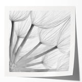 Botanical wall art print showcasing an intricate dandelion design in soft yellow and green hues, rolled and ready for framing, perfect for floral decor enthusiasts.