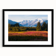 Framed botanical wall art featuring vibrant fireweed design, set in a sleek black frame with a white mat, ideal for home decor and nature enthusiasts.