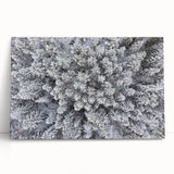 Stretched canvas wall art showcasing a vibrant botanical forest design with colorful flowers and trees, ideal for adding a natural touch to home decor.