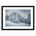 Framed botanical wall art collection featuring a vibrant forest of flowers and trees, presented in a sleek black frame with a white mat for a modern touch.