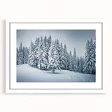 Botanical forest wall art collection featuring vibrant floral and tree designs in a white frame with a mat, ideal for enhancing any modern interior decor.