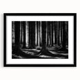 Black-framed botanical wall art featuring a vibrant floral design with trees, perfect for home decor or office settings, enhancing any space's aesthetic appeal.