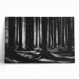 Botanical forest wall art featuring a vibrant floral design with green leaves, displayed on a stretched canvas, perfect for home decor and nature lovers.