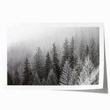 Botanical forest wall art print showcasing vibrant flowers and trees in a lush green setting, ideal for home decor or nature-themed spaces. Perfect for adding a touch of tranquility and color to any room.