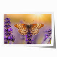 Lavender botanical wall art print featuring delicate floral illustrations in soft purple hues, rolled for easy framing or display, perfect for home decor.
