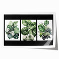 Botanical wall art print showcasing an intricate design of colorful flowers and leaves, rolled for easy storage and display, perfect for home decor.