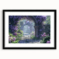 Framed botanical wall art featuring a vibrant lilac design, showcasing intricate floral details and a sleek black frame, ideal for home decor enhancement.