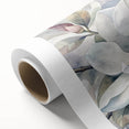Botanical wall art featuring a detailed magnolia design on rolled canvas, showcasing vibrant colors and intricate floral patterns, ideal for home decor.