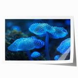 Botanical wall art showcasing vibrant marine plants in a detailed illustration, perfect for home decor or nature-themed interiors, rolled for easy framing.