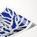 Botanical wall art print showcasing vibrant marine plants in a colorful design, rolled for easy shipping and display, perfect for nature-themed decor.