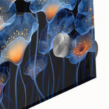 Close-up of a vibrant botanical wall art design featuring various marine plants, beautifully displayed on acrylic glass, showcasing intricate details and colors. Perfect addition to coastal-themed decor.