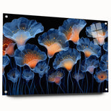 Botanical wall art showcasing vibrant marine plants in a delicate design, displayed in an acrylic frame with pins. Perfect for enhancing any coastal-themed decor.