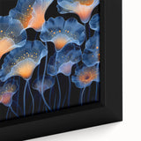 Framed close-up of vibrant botanical wall art featuring marine plants in intricate detail, perfect for enhancing home decor with a touch of nature.