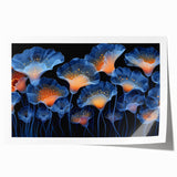 Botanical marine plants wall art featuring vibrant illustrations of underwater flora in soft blue and green tones, perfect for coastal decor enthusiasts.