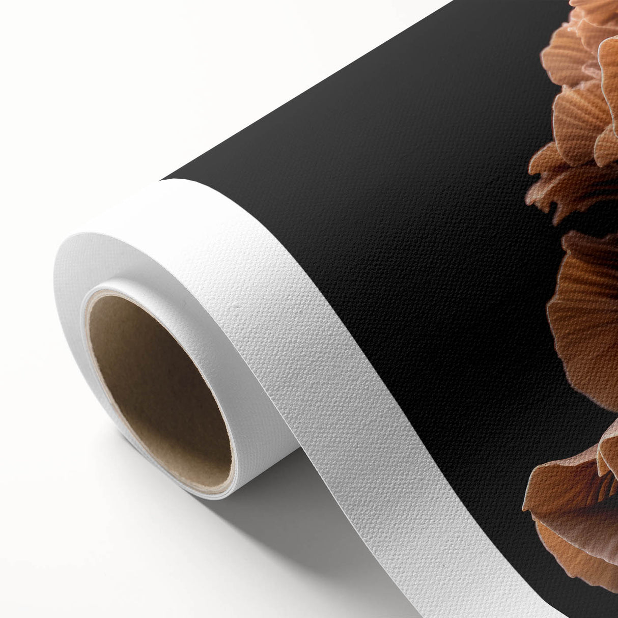 Botanical wall art featuring vibrant floral and mushroom designs on rolled canvas, showcasing intricate details and colors, perfect for home decor enhancement.