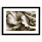 Botanical wall art collection featuring vibrant flowers and mushrooms design, framed with a sleek black mat, ideal for home decor enhancement.