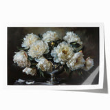 Botanical wall art featuring a delicate peony design in soft pinks and greens, printed on high-quality paper, perfect for home decor or floral-themed spaces.