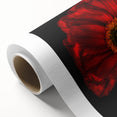 Botanical wall art featuring vibrant poppy flowers in a colorful design, printed on rolled canvas, ideal for home decor and enhancing interior aesthetics.