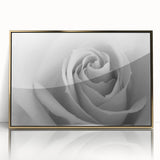 Framed acrylic wall art featuring an intricate botanical rose design in vibrant colors with a gold frame, perfect for enhancing home decor.