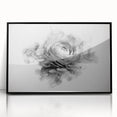 Framed botanical wall art featuring a detailed rose design in a black frame, showcasing vibrant colors and intricate details, perfect for home decor.