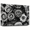 Botanical rose wall art collection displayed in a modern acrylic frame, showcasing intricate floral designs with vibrant colors, perfect for home decor.