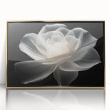 Framed botanical wall art design featuring vibrant pink roses set against a gold-accented background, perfect for adding elegance to home decor.