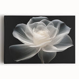 Beautiful botanical rose design wall art on stretched canvas, showcasing vibrant colors and intricate details, perfect for adding elegance to any room decor.