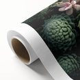 Vibrant botanical wall art collection featuring a variety of colorful succulents on rolled canvas, ideal for home decor, showcasing intricate details and textures.