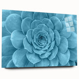Acrylic wall art featuring a vibrant botanical design of assorted succulents, showcasing intricate details and a glossy finish, ideal for home decor.