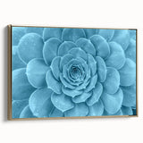 Framed wall art showcasing a collection of botanical succulents in vibrant colors, set against a sleek gold frame, perfect for home decor enhancement.