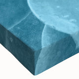 Close-up of a vibrant botanical wall art design featuring assorted succulents, showcasing intricate details of leaves and textures on a stretched canvas.