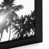 Close-up of a framed botanical wall art piece showcasing vibrant flowers and intricate tree designs, perfect for home decor enthusiasts seeking nature-inspired aesthetics.