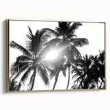 Framed wall art featuring a botanical design of vibrant flowers and trees, elegantly displayed in a gold frame, perfect for enhancing home decor.