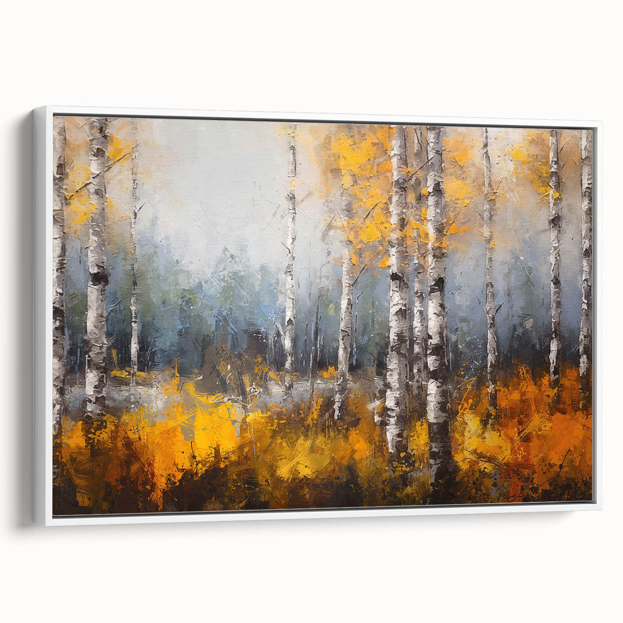 Framed botanical wall art collection showcasing vibrant floral and tree designs on a white background, ideal for home decor or nature-inspired aesthetics.