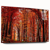 Elegant wall art collection showcasing a botanical design of flowers and trees, displayed in a side view with acrylic glass, highlighting intricate details and vibrant colors. Perfect for enhancing home decor with a natural touch.