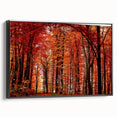 Framed botanical wall art collection showcasing vibrant flowers and trees, presented in a sleek black frame, perfect for enhancing home decor with a natural touch.