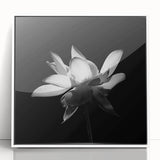 Framed botanical wall art featuring vibrant tropical flowers in a stylish white frame, perfect for enhancing home decor with a touch of nature's beauty.