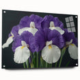 Tropical botanical wall art featuring vibrant flowers in a glass frame, showcasing a side view with pins, ideal for enhancing home decor.