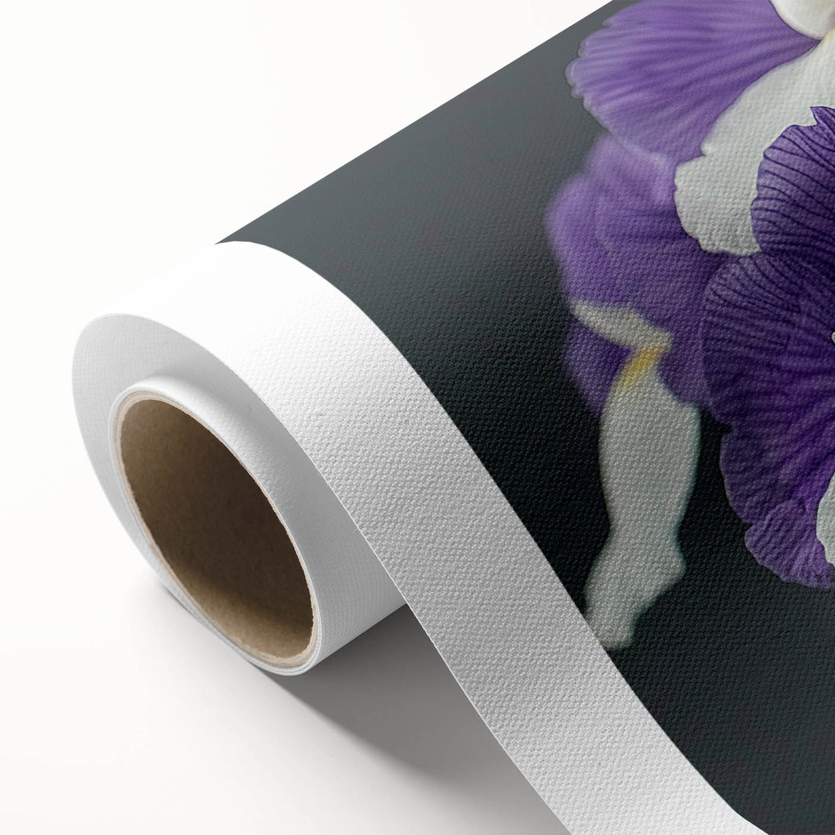 Tropical botanical wall art design featuring vibrant, colorful flowers on rolled canvas, ideal for home decor enhancement. Perfect for adding a touch of nature.