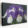 Tropical botanical wall art design featuring vibrant flowers in rich colors on stretched canvas, ideal for enhancing home decor with a lively, nature-inspired aesthetic.