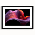 Tropical botanical wall art collection featuring vibrant floral designs in a black frame with a mat. Ideal for enhancing modern home decor.