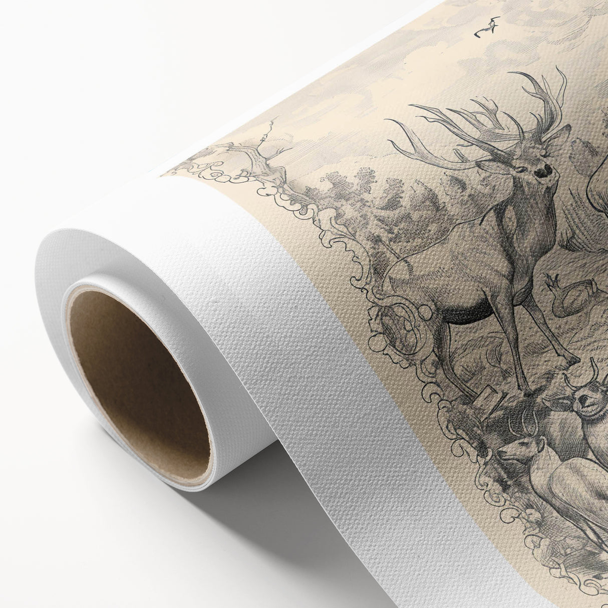 Wildlife Animals Illustration Art Print – Nature-Inspired Wall Decor