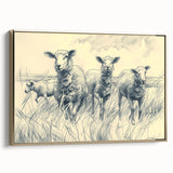 Sheep Illustration Art Print – Detailed Nature-Inspired Wall Decor
